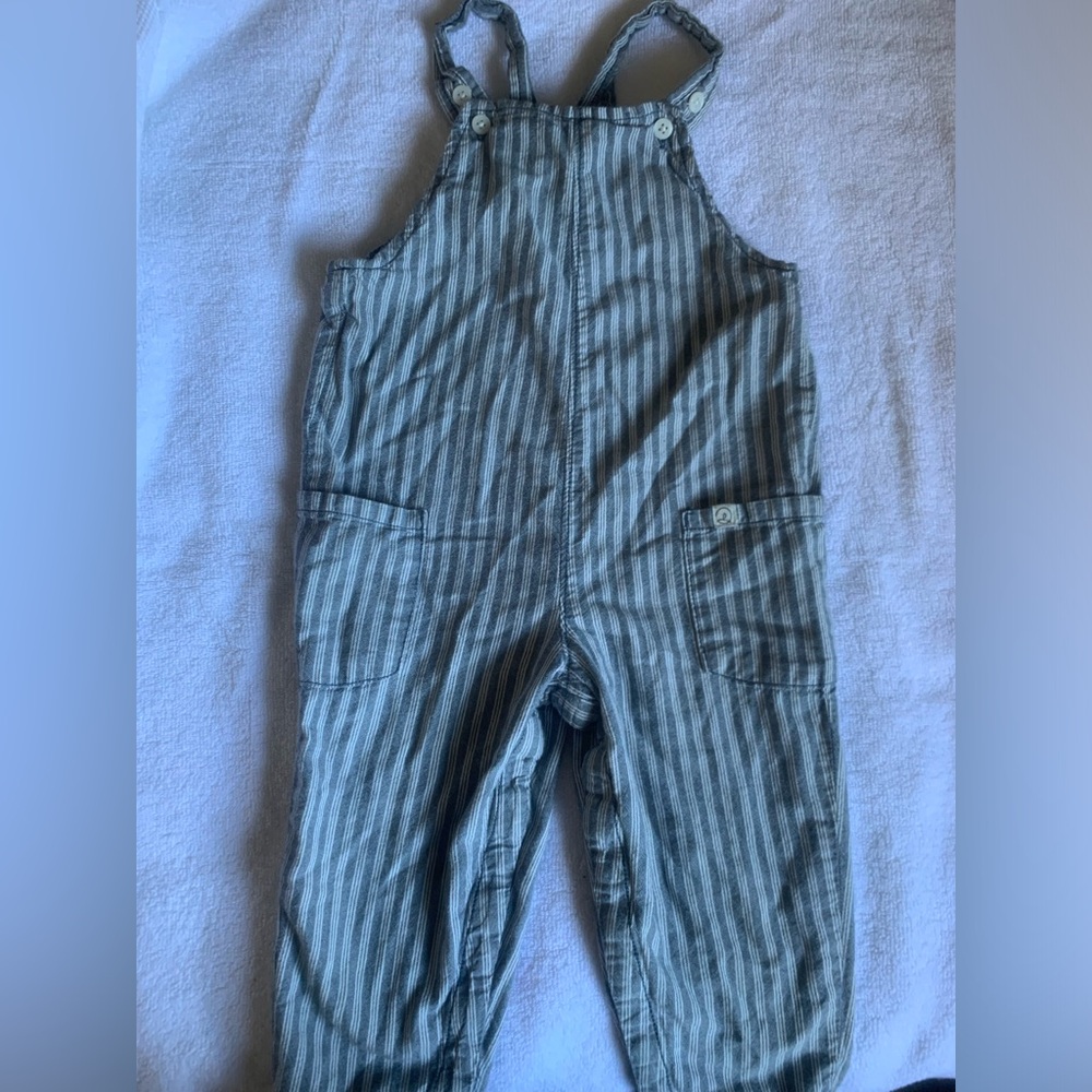 Carter’s Little Planet stripe overalls